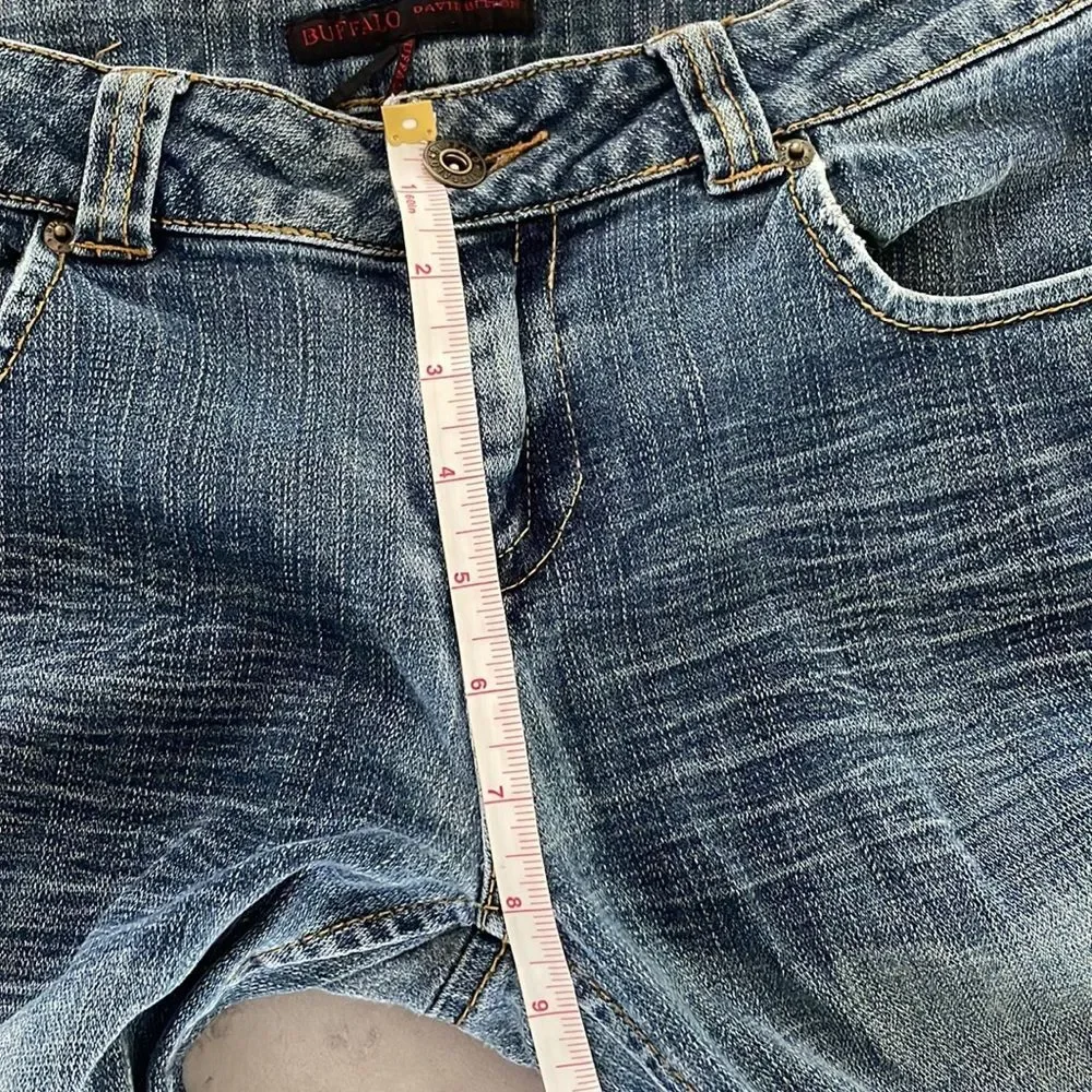 Buffalo David Bitton Rox-X women’s jeans faded distressed bootcut‎ Y2K size 28